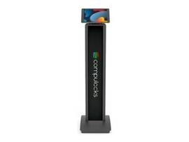 COMPULOCKS UNIVERSAL TABLET MAGNETIC BRANDABLE FLOOR STAND BLACK