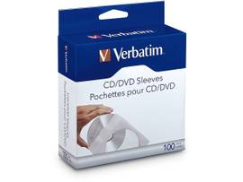 CD/DVD PAPER SLEEVES-CLEAR WINDOW 100PK