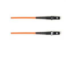 OM1 62.5/125 Multimode Fiber Optic Patch Cable - OFNR PVC, MTRJ to MTRJ, Orange,