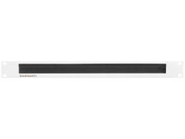 RACK MOUNT 1U BLIND PLATE WITH BRUSH - WHITE
