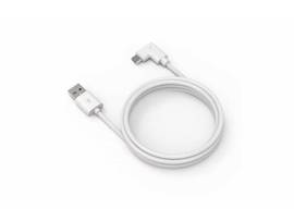 COMPULOCKS 6FT 2.0 USB-A TO 90-DEGREE USB-C CHARGING CABLE RIGHT ANGLE WHITE