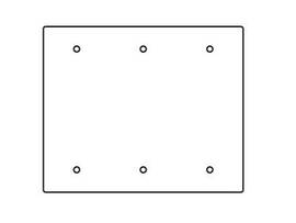 LEGRAND-WIREMOLD 3-GANG BLANK SECTIONAL DE