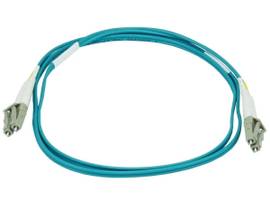 MONOPRICE OM3 FIBER OPTIC CABLE - LC/LC_ UL_ 50/125 TYPE_ MULTI-MODE_ 10GB_ AQUA_ 7M_ CORNING