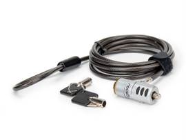ROCSTOR ROCSTOR ROCBOLT PORTABLE SECURITY CABLE WITH KEY LOCK AND (2) KEYS - POR
