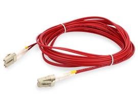 ADD-ON 1M LC M/M OM3 RED FIBER RISER PATCH CBL