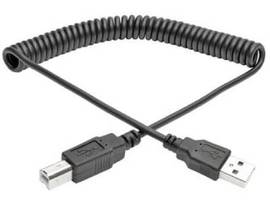 TRIPP LITE USB 2.0 HI-SPEED A/B COILED (M/M), 6-FT.