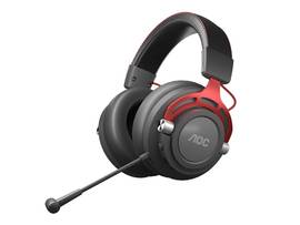 AOC WIRELESS GAMING HEADPHONE WITH DETACHABLE MICROPHONE AND NOISE CANCELLING FEATURE