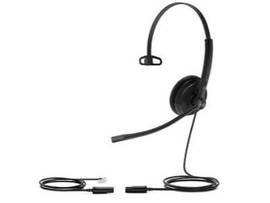 YHS34 LITE MONO (MONAURAL) QD (QUICK DISCONNECT) TO RJ9 HEADSET, BOOM MICROPHONE, NOISE CANCELING, HEADBAND, HD VOICE, FOAM EAR CUSHION.