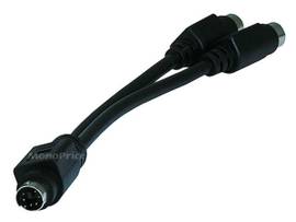MONOPRICE PS/2 Y SPLITTER CABLE FOR NOTEBOOK