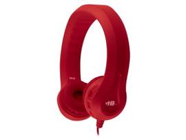 VCOM FLEX-PHONES VIRTUALLY INDESTRUCTIBLE FOAM HEADPHONES - RED