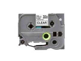 BROTHER TZE-151 COMPATIBLE PREMIUM TAPE BLACK / CLEAR 24MM