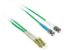 LEGRAND-ORTRONICS C2G 3M LC-ST 9/125 OS1 FIBER CBL-GRN