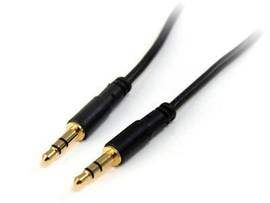 15ft Slim 3.5mm Stereo Audio Cable - M/M - This 3.5mm Stereo Audio Cable is a pe