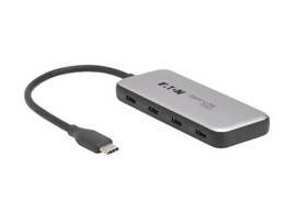 TRIPPLITE 4-PORT USB-C HUB 10 GBPS 100W PD TB3 GRY