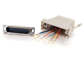 C2G RJ45/DB25M MOD ADPTR GRY