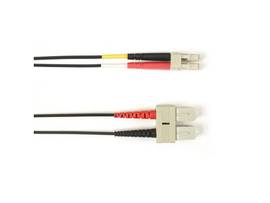 BLACK BOX CORP 50 MM FO PATCH CABLE DUPLX, PLENUM, BK, SCLC