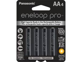 PANASONIC ENELOOP PRO AA 4PK 2550MAH RECHARGEABLE
