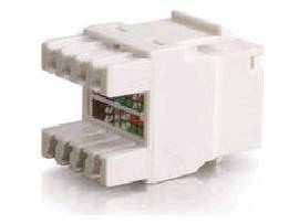 C2G CAT5E RJ45 KEYSTONE JACK WHT