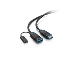C2G 25FT(7.6M) USB 3.2 AMAF PLENUM AOC CABLE