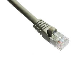 AXIOM 20FT CAT6A 650MHZ S/FTP SHIELDED PATCH CABLE MOLDED BOOT (GRAY)