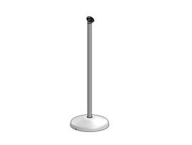 SPACEPOLE FLOORSTAND W/ROTATION-TABLET ENCLOSURES