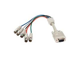 MONOPRICE VGA HD15 MALE TO 5X BNC FEMALE ADAPTER C