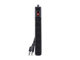 CYBERPOWER POWER STRIP 6 OUTLET 8 CORD BLK