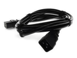 ADD-ON ADDON 5FT C19 FEMALE TO C20 MALE 12AWG 100-250V AT 20A BLACK PWR CBL