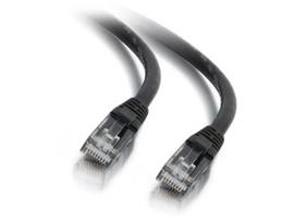 C2G 6IN CAT6 SNAGLESS UTP CABLE-BLK