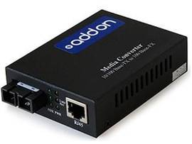 AddOn 10/100Base-TX(RJ-45) to 100Base-LX(SC) SMF 1310nm 20km POE Media Converter