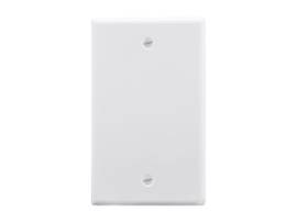 MONOPRICE 1-GANG BLANK WALL PLATE WHITE