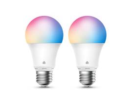 TP-LINK 2 PACK KASA SMART LIGHT BULB, MULTICOLOU