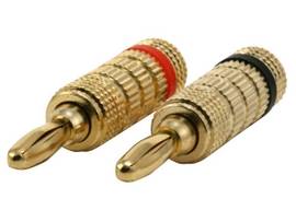 MONOPRICE 1 PAIR OF HIGH-QUALITY GOLD PLATED SPEAK