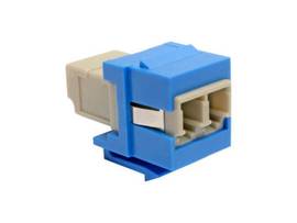 TRIPP LITE DUPLEX MMF FIBER COUPLER JACK LC LC BLUE