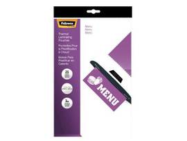 FELLOWES LAMINATING POUCHES MENU 3MIL 25PK - CASE PACK OF 20