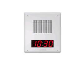 VALCOM IP TALKBACK FACEPLATE SPKR W/DIG CLOCK