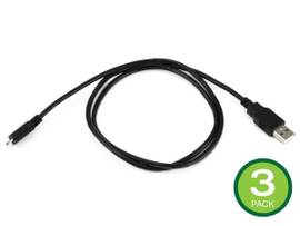 MONOPRICE USB TYPE-A TO MICRO TYPE-B 2.0 CABLE - 5-PIN 28/28AWG BLACK 3FT _ 3-PACK