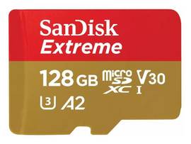 SANDISK SDSQXAA-128G-CN6MA,EXTREME USD,190/90MB/S,C10,UHS,U3,V30,A2,