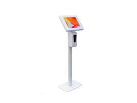 CTA DIGITAL FLOOR STAND WITH SEC ENCL&AUTO SOAP WHT