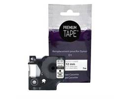 NU-TONE DYMO 45013 COMPATIBLE RIBBON BLACK/WHITE 12MM (1/2IN X 23FT)