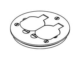 LEGRAND-WIREMOLD BRASS TILE DUPLX RECEPT P