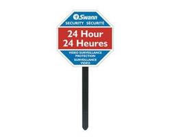 SECURITY SIGN W/YARD STAKE & STICKERS