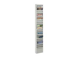 SAFCO LIT RACK STEEL 23 POCKET GRY