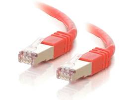 C2G 5FT CAT5E MOLDED STP CBL-RED