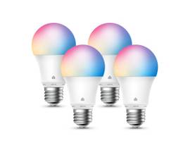 TP-LINK 4 PACK KASA SMART LIGHT BULB, MULTICOLOU