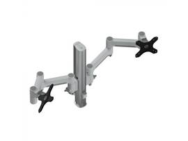 ATDEC DUAL ARM MONITOR MOUNT F WHITE