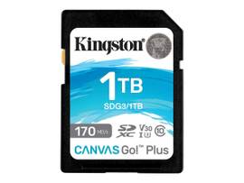 KINGSTON 1TB SDXC CANVAS GO PLUS 170R C10 UHS-I U3 V30