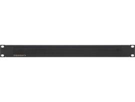 RACK MOUNT 1U BLIND PLATE WITH BRUSH - BLACK