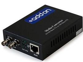 AddOn 10/100Base-TX(RJ-45) to 100Base-LX(ST) SMF 1310nm 20km POE Media Converter