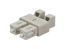 SC Male to LC Female MMF OM1 Duplex Fiber Optic Adapter